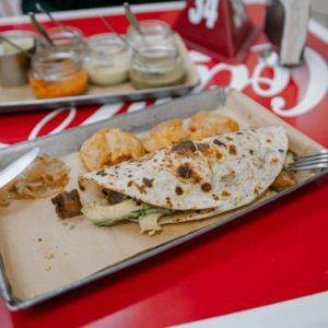 Chilli Paneer Quesadilla