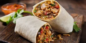 Rice and Chorizo Burrito